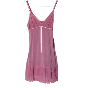 Donna L'oren Gold Label Sheer Pink Chemise Babydoll Nightwear